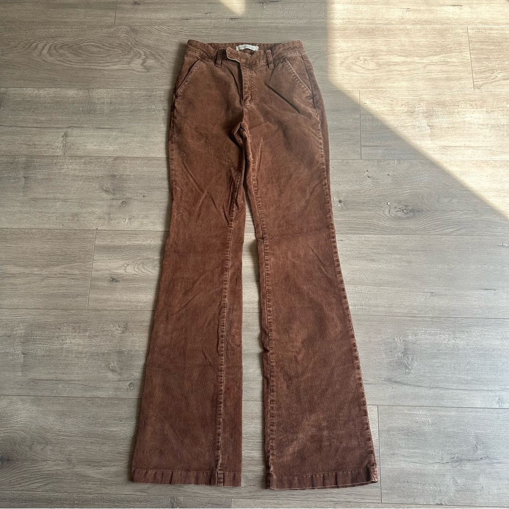 Brown Boot Cut Corduroy Pants